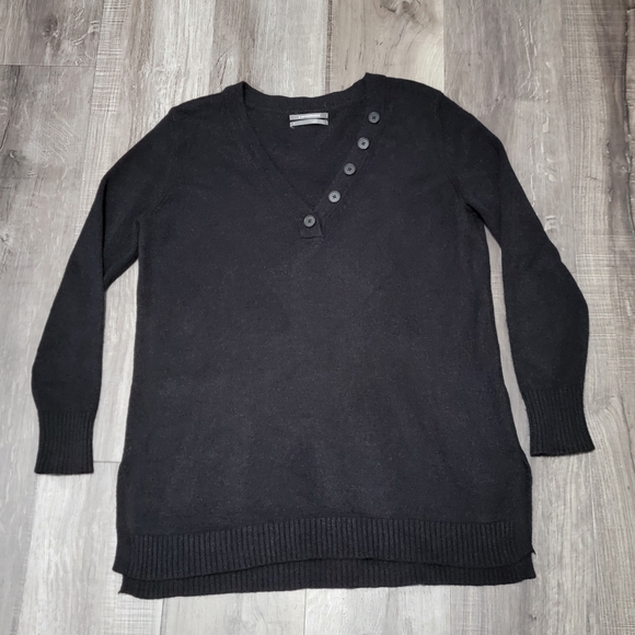 Anthropologie Black V-Neck Sweater - Picture 3 of 10